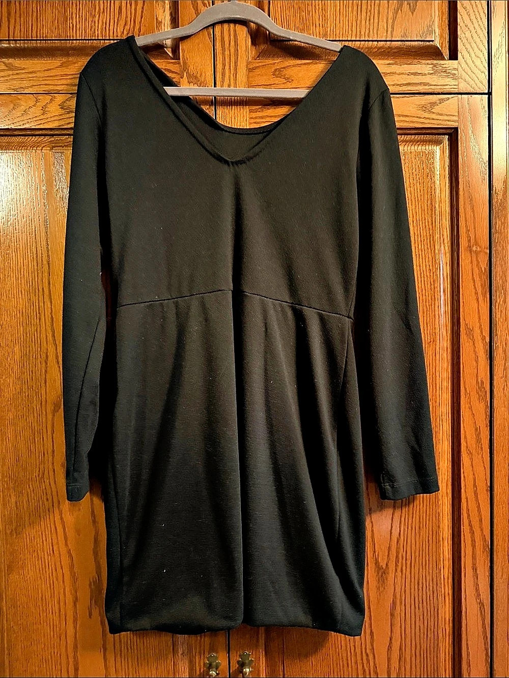 BCBG Long Sleeve Black Mini Dress